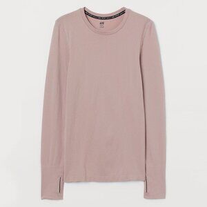 H&M Powder Pink Seamless Sports Top